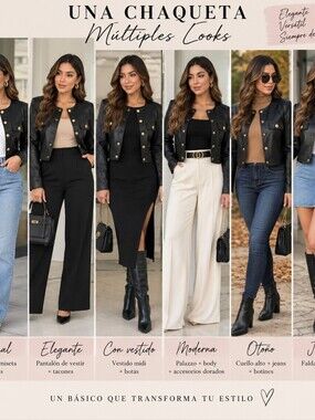 Gold-Button Cropped Faux Leather Jacket - Black